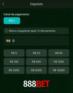 deposits 888BET